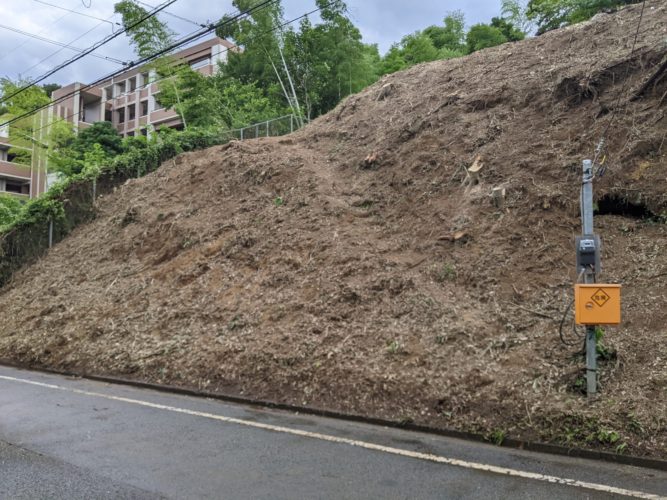 横浜市青葉区（住宅用地向け伐採）作業後