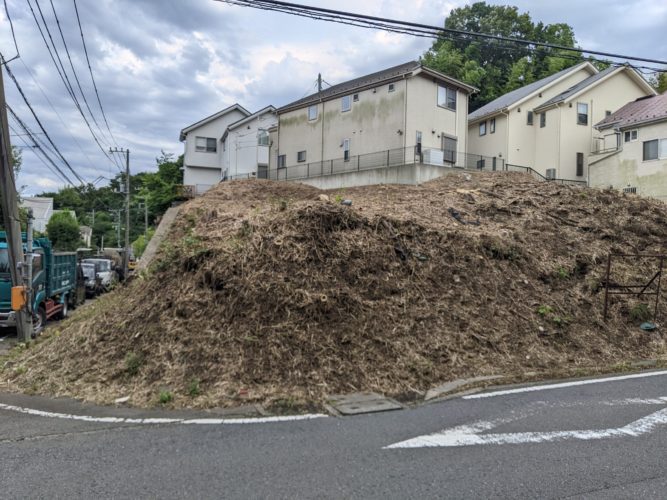 横浜市青葉区（住宅用地向け伐採）作業後